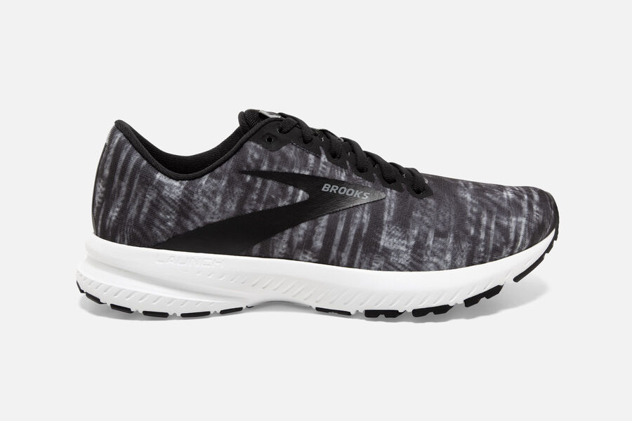 Tenis Corrida Brooks Launch 7 Feminino Brasil - Pretas/Cinzentas/Branco 3875029-OB